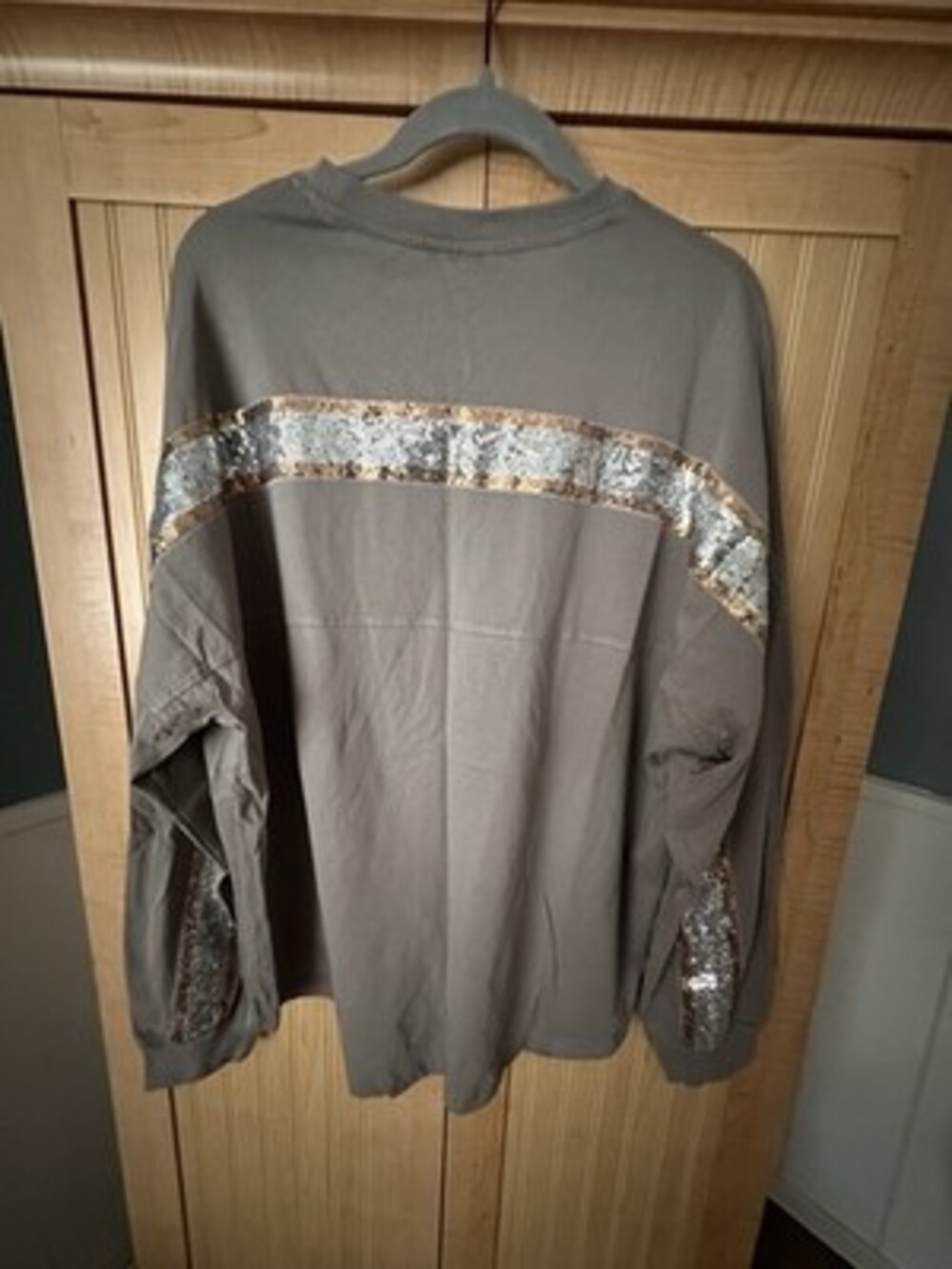 Minnesota Vikings Gameday Couture Long Sleeve Tee W Sequins Women’s Large NWT - Picture 4 of 5